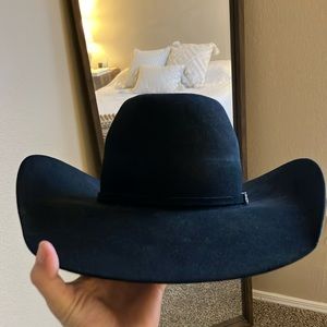 10x Black Felt Cowboy Hat